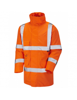 Leo Workwear - A01 Tawstock Class 3 Anorak - Orange - CLEARANCE