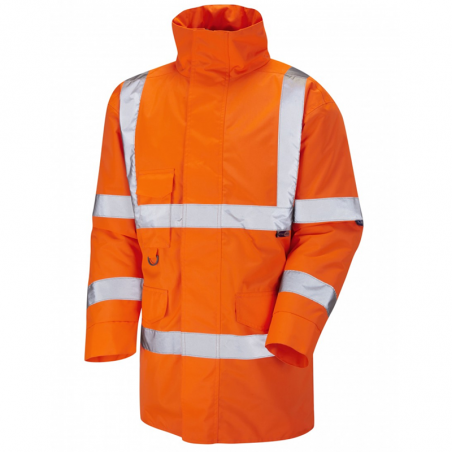 Leo Workwear - A01 Tawstock Class 3 Anorak - Orange - CLEARANCE