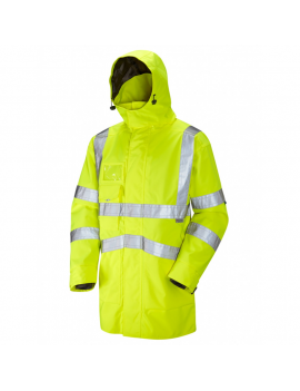 Leo Workwear - A04 Clovelly Class 3 Breathable Executive Anorak - Yellow - 2020ppe 2