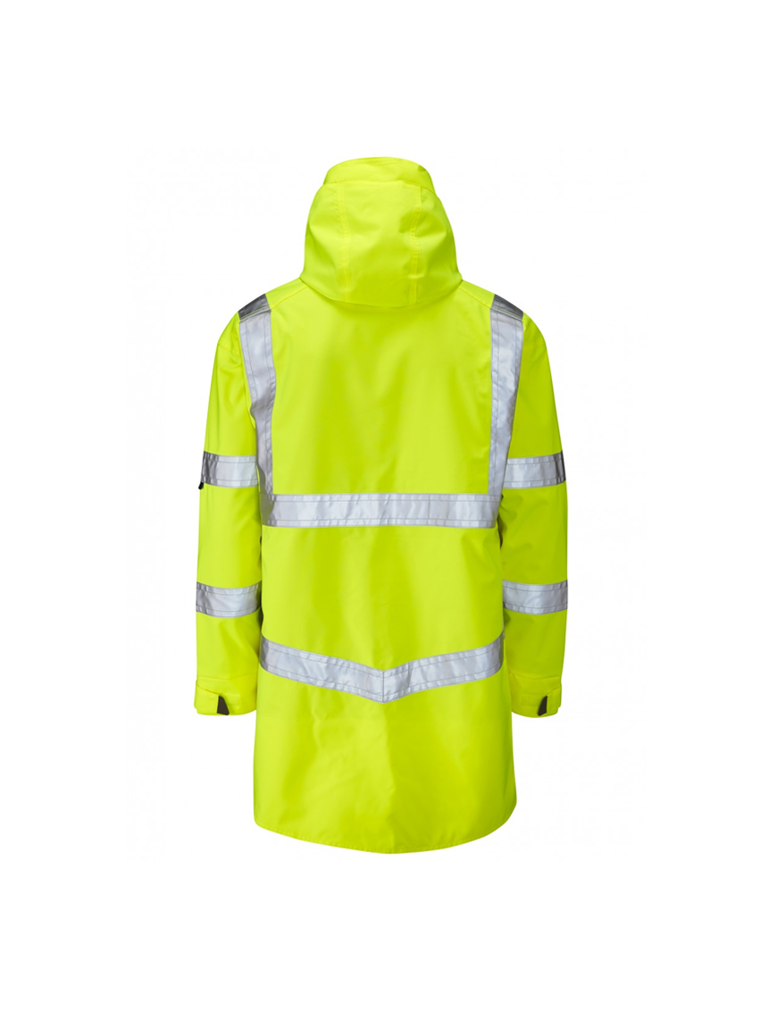 Leo Workwear - A04 Clovelly Class 3 Breathable Executive Anorak - Yellow - 2020ppe