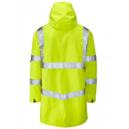 Leo Workwear - A04 Clovelly Class 3 Breathable Executive Anorak - Yellow - 2020ppe