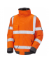Leo Workwear - J01 Chivenor Class 3 Bomber Jacket - Orange - 2020ppe