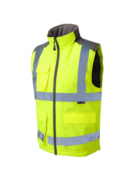 Leo Workwear - BW01 Torrington Class 2 Bodywarmer - Yellow - 2020ppe