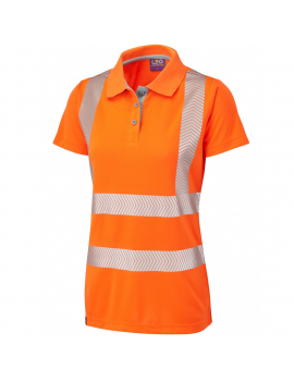 Leo Workwear - PL03 Pippacott Class 2 Coolviz Ultra Women's Polo Shirt - Orange - 2020ppe