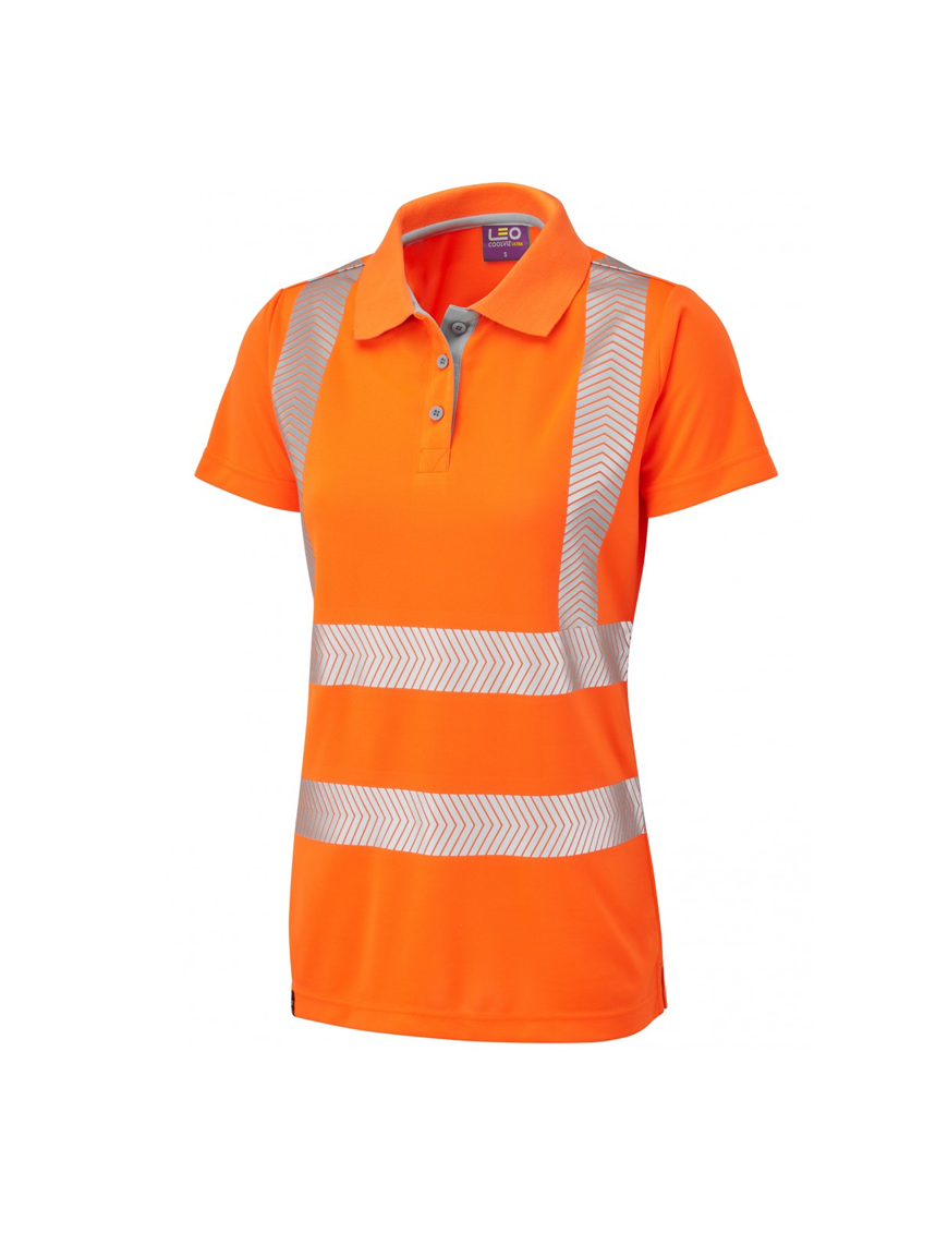 Leo Workwear - PL03 Pippacott Class 2 Coolviz Ultra Women's Polo Shirt ...