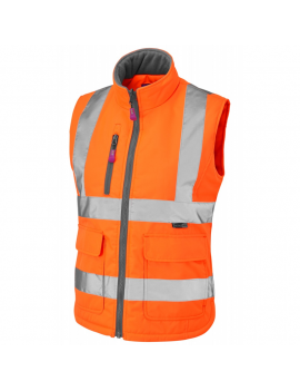 Leo Workwear - BWL01 Sandymere Class 1 Women's Bodywarmer - Orange - 2020ppe