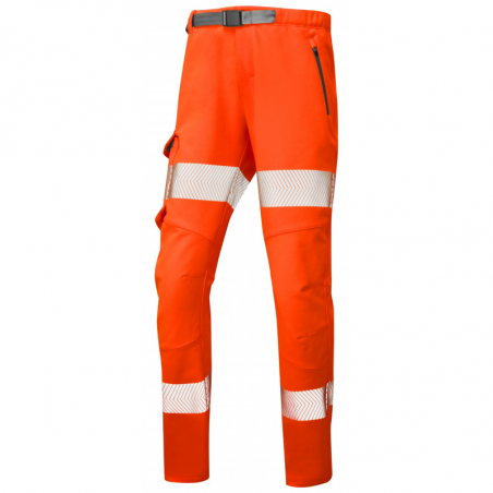 Leo Workwear - WTL01 Starcross Class 2 Women's Stretch Work Trousers - Orange - 2020ppe