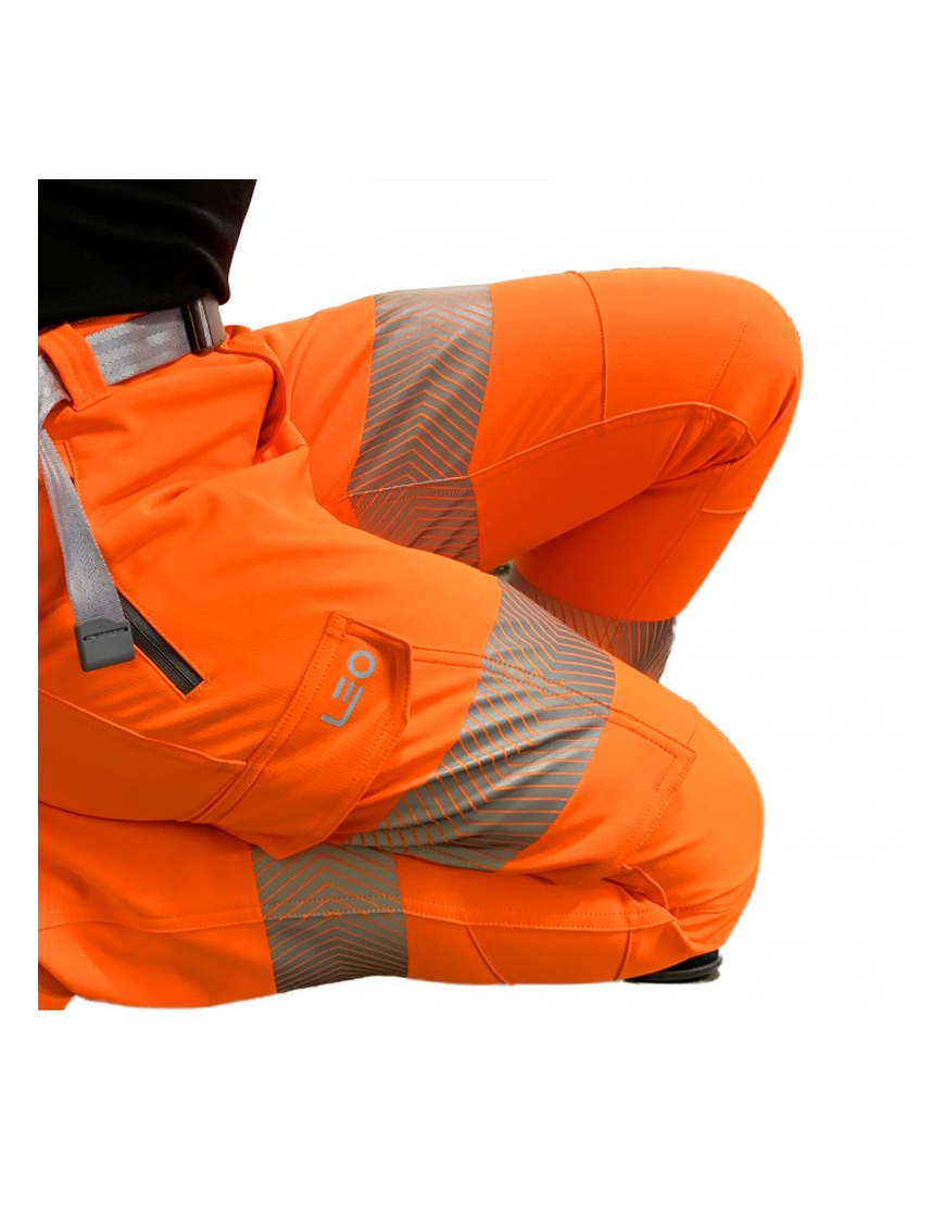 Leo Workwear - WTL01 Starcross Class 2 Women's Stretch Work Trousers - Orange - 2020ppe