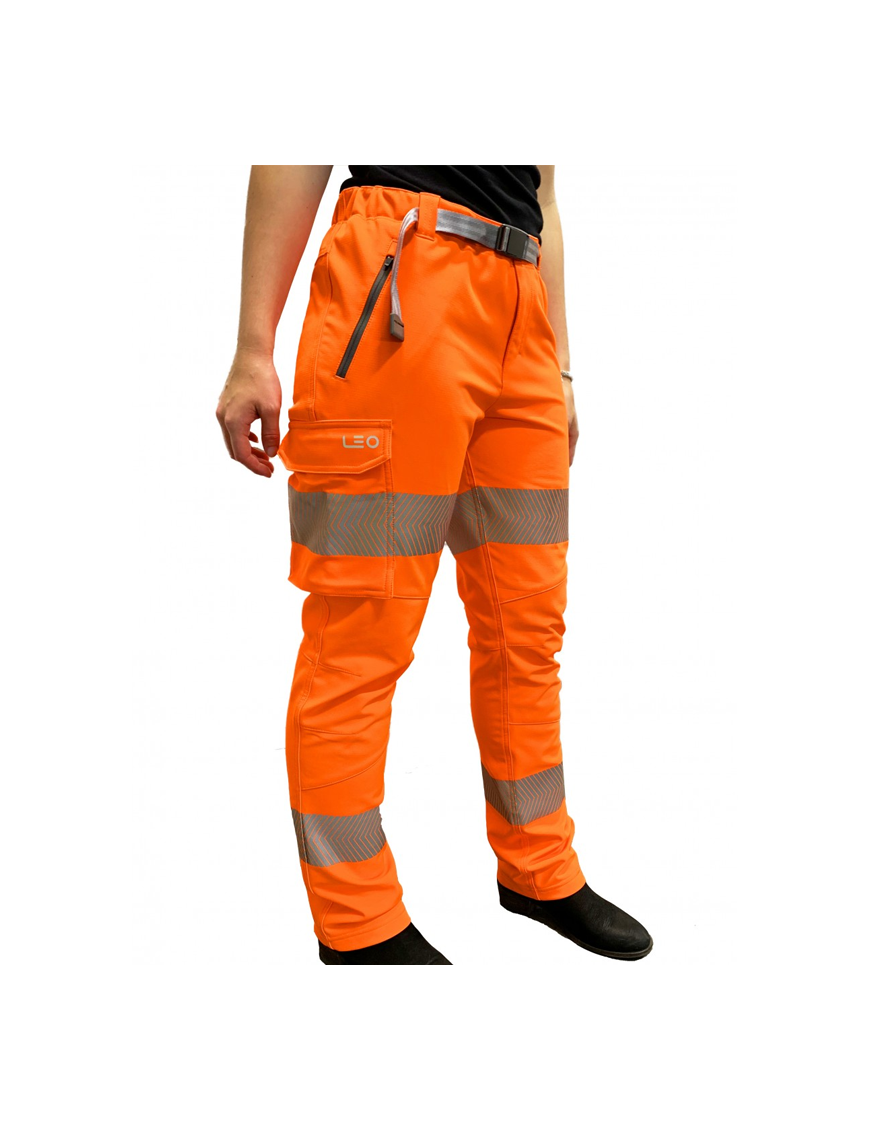 Leo Workwear - WTL01 Starcross Class 2 Women's Stretch Work Trousers - Orange - 2020ppe