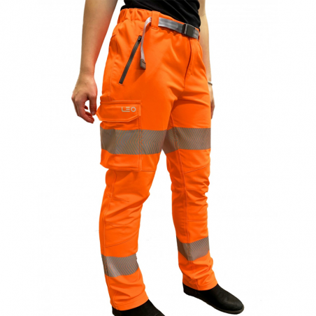 Leo Workwear - WTL01 Starcross Class 2 Women's Stretch Work Trousers - Orange - 2020ppe