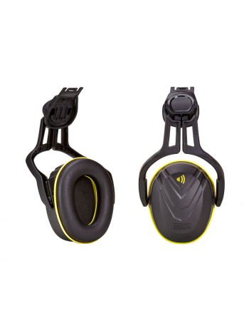 MSA - V-Gard Helmet Mounted Ear Defender - Yellow -  REDUCED TO CLEAR