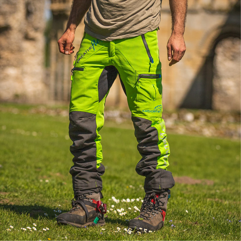 Arbortec Breatheflex Pro Type C Class 1 Chainsaw Trousers - Lime