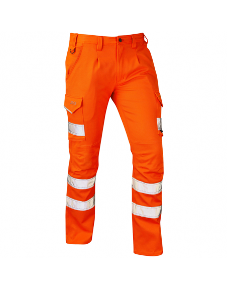 Leo Workwear - CT04 Kingford Cargo Stretch Trousers - Orange - 2020ppe