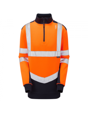 LeoWorkWear - Orange Safety Work Sweatshirt - 2020ppe 2