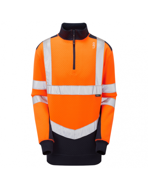 LeoWorkWear - Orange Safety Work Sweatshirt - 2020ppe