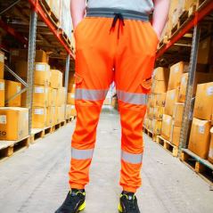 Leo Workwear - JT01 Hawkridge CLass 1 Jog Trousers - Orange - 2020ppe