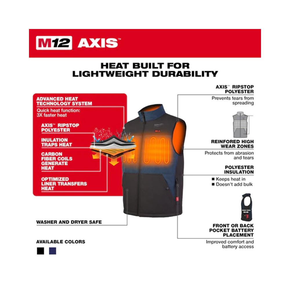 Milwaukee - Heated Bodywarmer - Black - 2020ppe