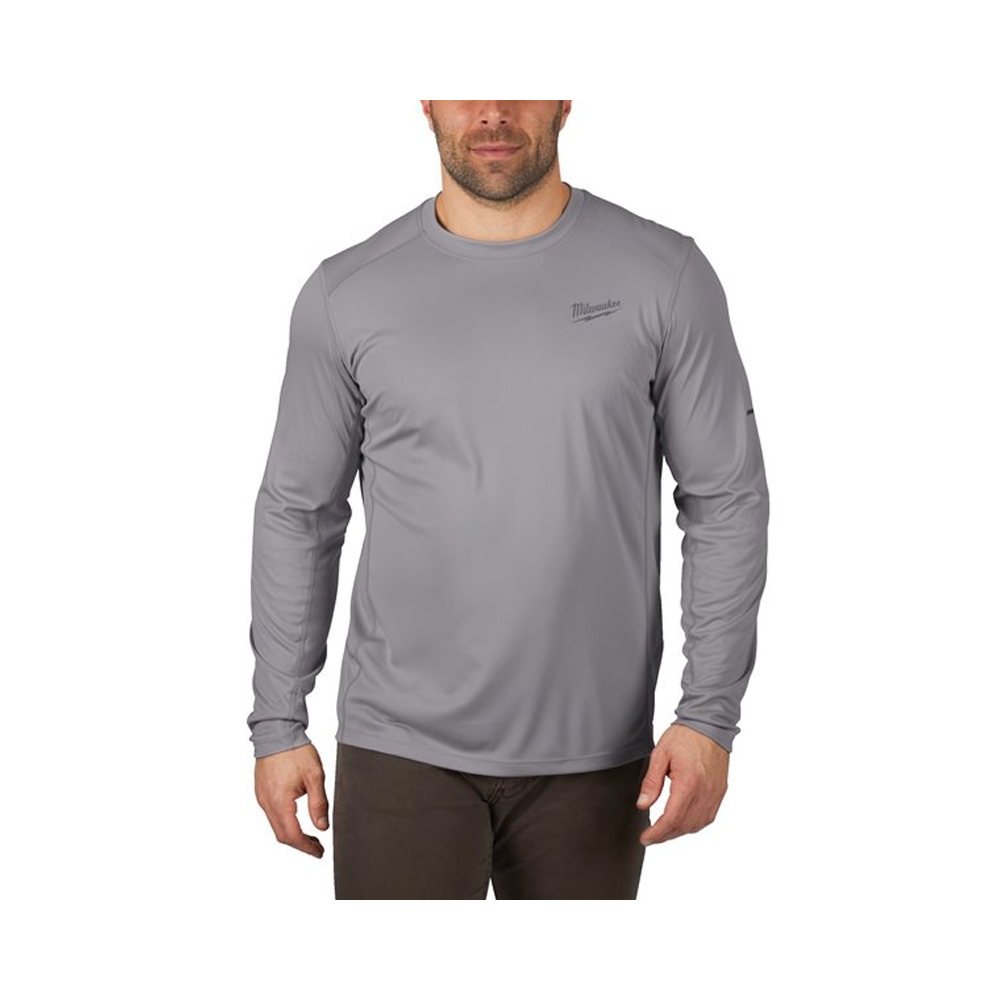 MILWAUKEE - WORKSKIN™ LIGHT WEIGHT LONG SLEEVE T-SHIRT - GREY- 2020ppe