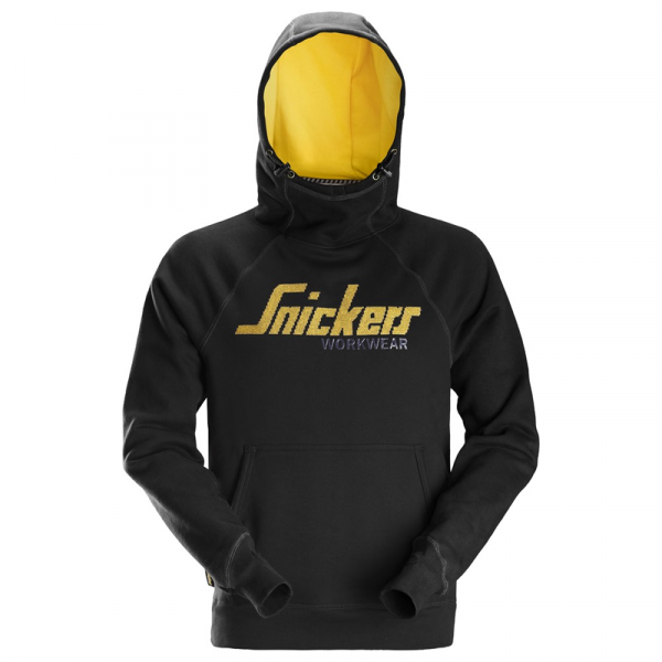 Snickers Hoodie Black | Casual Snickers Logo Hoodie | Work Hoodie