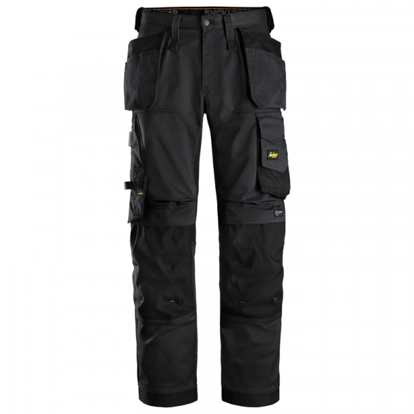 AW Stretch LFit Trousers Black 62510404 | Snickers Workwear