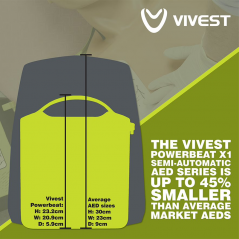 Vivest Power Beat Semi Auto Aed X1 Black- REDUCED TO CLEAR LOW PRICE