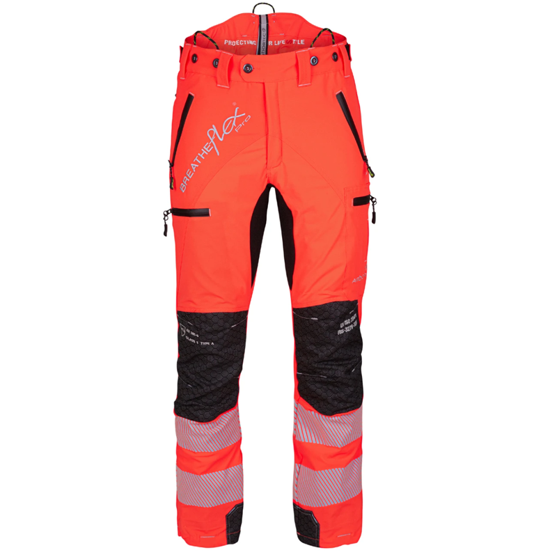 Arbortec Breatheflex Pro Type A Class 1 Chainsaw Trousers - Hi-Vis Orange