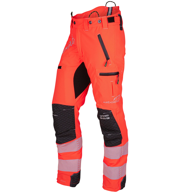 Arbortec Breatheflex Pro Type A Class 1 Chainsaw Trousers - Hi-Vis Orange
