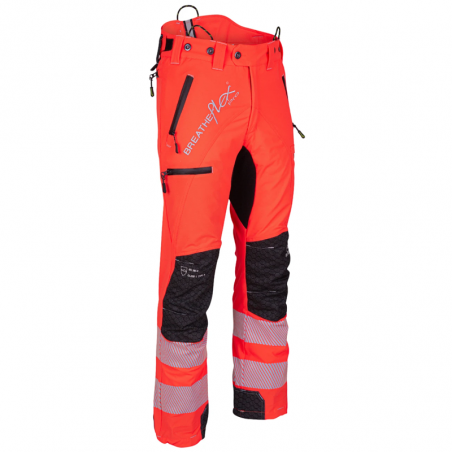 ATHV4070-OR Arbortec Breatheflex Pro Type C Class 1 Chainsaw Trousers - Hi-Vis Orange