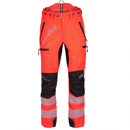 Arbortec Breatheflex Pro Type C Class 1 Chainsaw Trousers - Hi-Vis Orange Front
