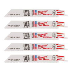 Milwaukee Sawzall Blade For Reciprocating Saws 150mm x 25tpi 5 pack 48475186