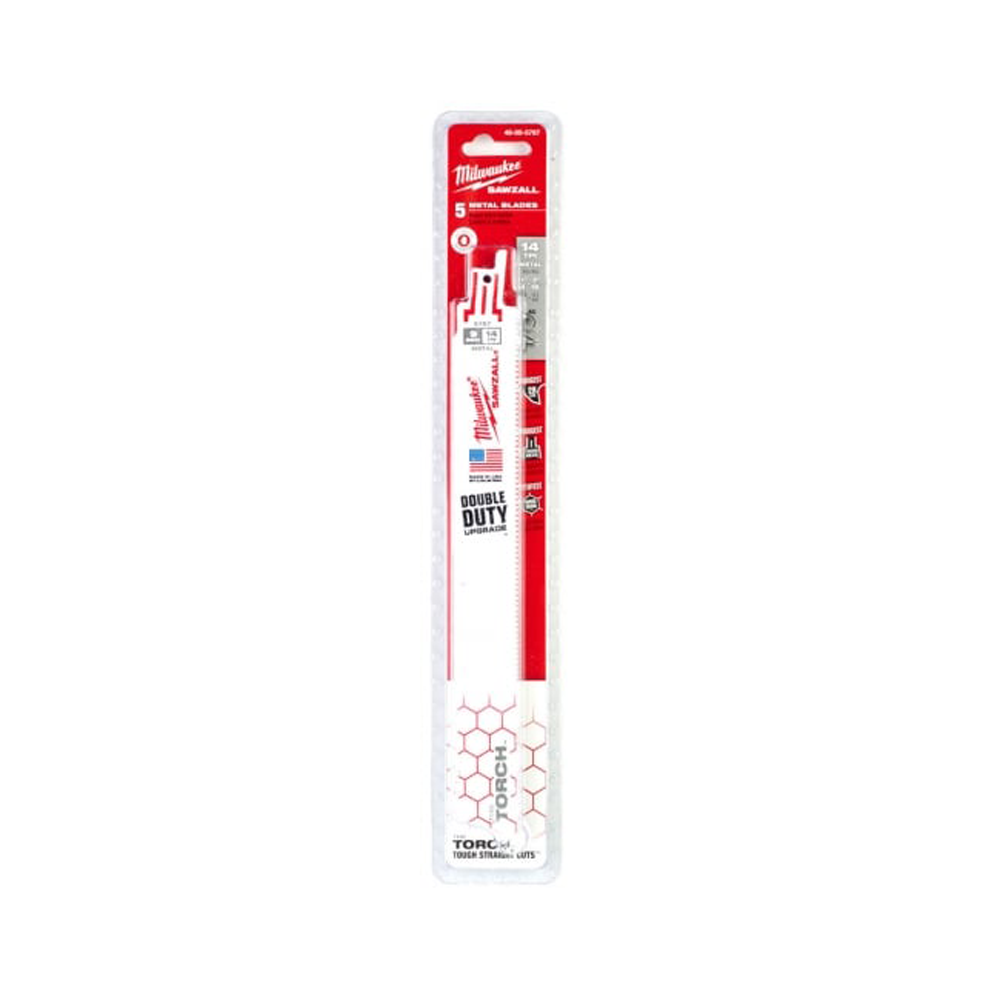 Milwaukee Sawzall Blade For Reciprocating Saws TORCH 230mm x 14tpi 5 pack 48005787