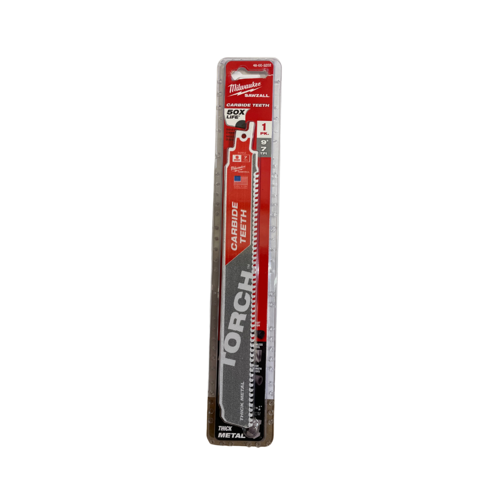 Milwaukee Sawzall Blade For Reciprocating Saws TCT TORCH 230mm x 8tpi 1pack 48005202