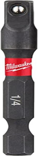 Milwaukee Shockwave™ Impact Duty Socket Adaptor - Hex Reception 1/4"HEX to 1/4"Square 4932471826 2