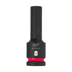 Milwaukee  Hex SHOCKWAVE™ socket 1/2" deep impact 8mm-1pc 4932480326