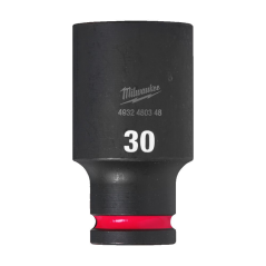 Milwaukee  Hex SHOCKWAVE™ socket 1/2" deep impact 30mm-1pc 4932480348