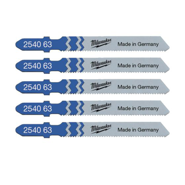 Milwaukee Jigsaw Blade 55mm x 1.2mm T118A - 5pc 4932254063