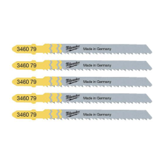 Milwaukee Jigsaw Blade 75mm x 2.5mm T101BR 5pc 4932346079
