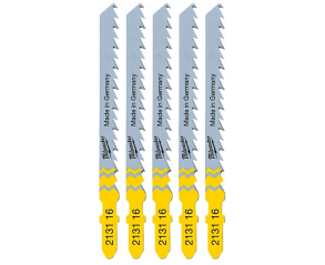 Milwaukee Jigsaw Blade 75mm x 4mm T144D - 5pc 4932213116