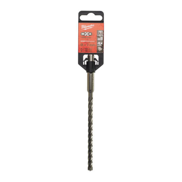Milwaukee SDS+ MX4 7mm x 165mm - 1pc 4932352020 2
