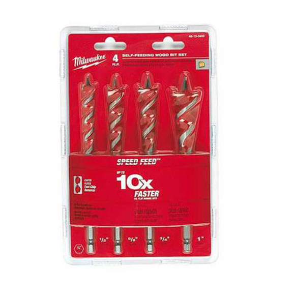 Milwaukee Self-Feeding Wood Drill Bit Set-4pc 4932479477