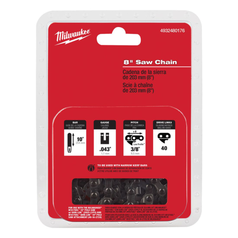 Milwaukee 9" 20cm Chainsaw Chain 4932480176