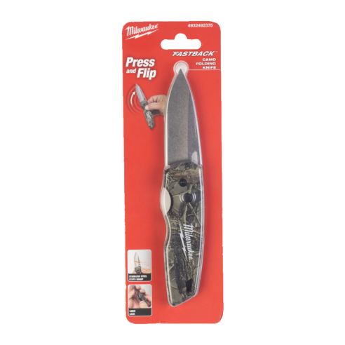 Milwaukee FastBack Camo Folding Knife 4932492375