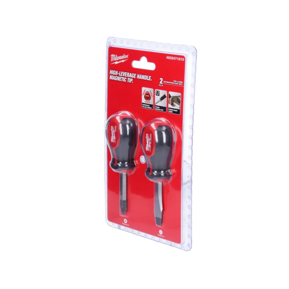 Milwaukee 2 Piece Tri-Lobe Stubby Screwdriver Set 4932471810 Milwaukee 2 Piece Tri-Lobe Stubby Screwdriver Set 4932471810