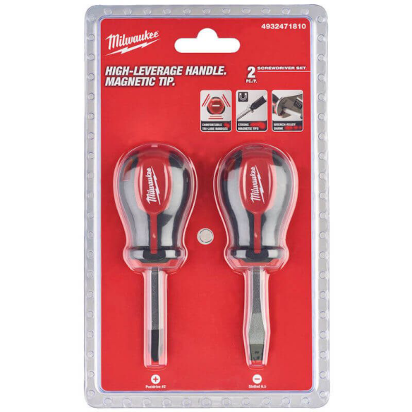 Milwaukee 2 Piece Tri-Lobe Stubby Screwdriver Set 4932471810 Milwaukee 2 Piece Tri-Lobe Stubby Screwdriver Set 4932471810