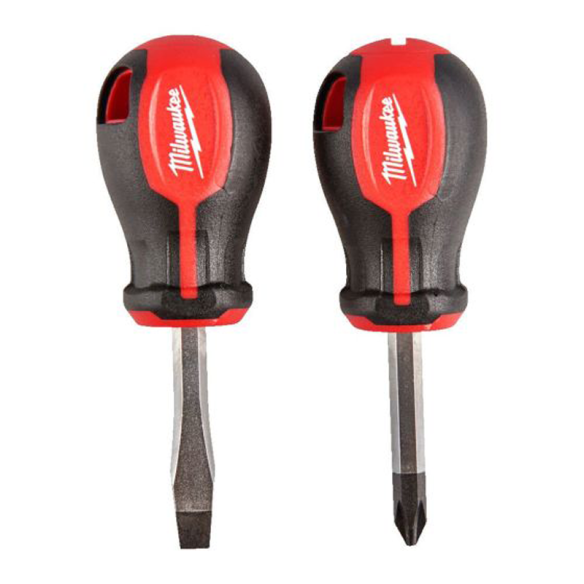 Milwaukee 2 Piece Tri-Lobe Stubby Screwdriver Set 4932471810 Milwaukee 2 Piece Tri-Lobe Stubby Screwdriver Set 4932471810