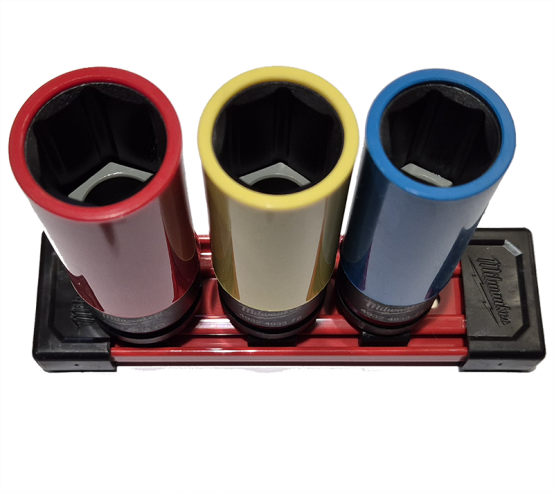 Milwaukee 3pc Heavy Duty Impact Socket Set 4932493370