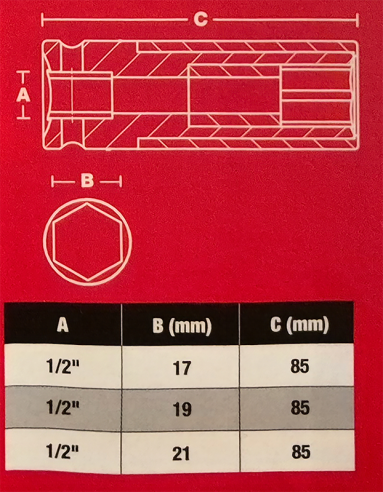 Milwaukee 3pc Heavy Duty Impact Socket Set 4932493370