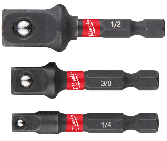 Milwaukee 3 piece SHOCKWAVE Impact Duty Adaptor Set 4932479228