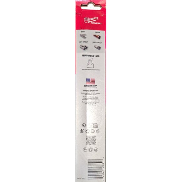 Milwaukee Sawzall Blade For Reciprocating Saws 230mm x 18tpi 5 pack 48475188