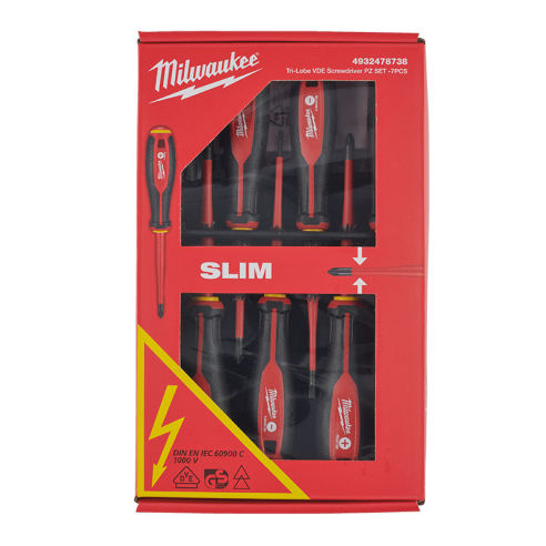 Milwaukee Tri Lobe 7pc Screwdriver Set 4932478738